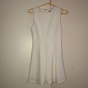 Fitted and flare white dress